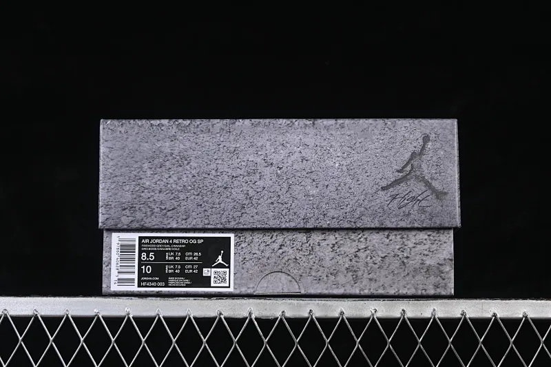 All categories Air Jordan Jordan series basketball shoes Air Jordan 4 Nigel Sylvester x Air Jordan 4 Retro "Grey" AJ4 Joe 4 joint gray brick HF4340-003